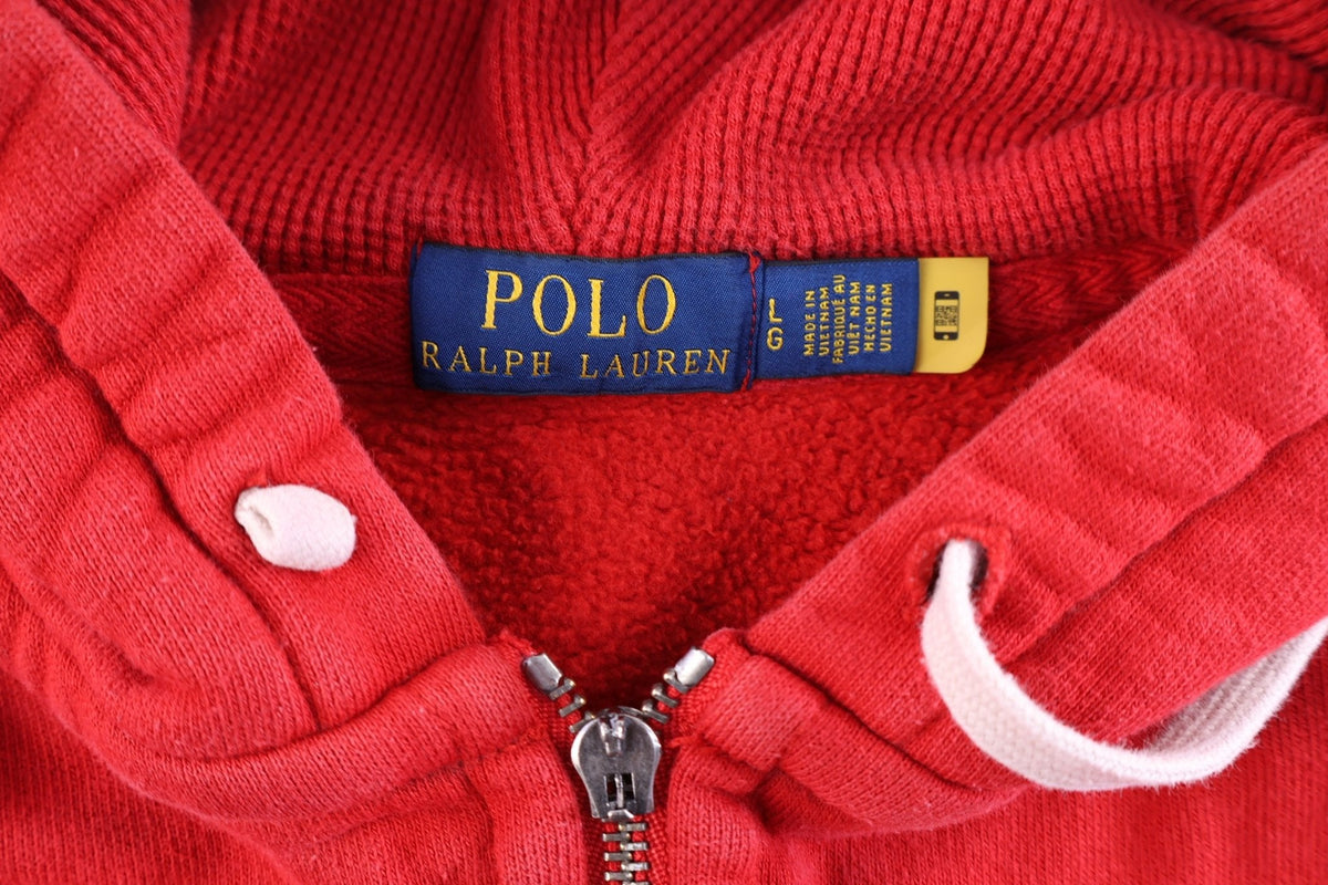 Polo Ralph Lauren Embroidered Logo Red Full Zip Jacket product image 3