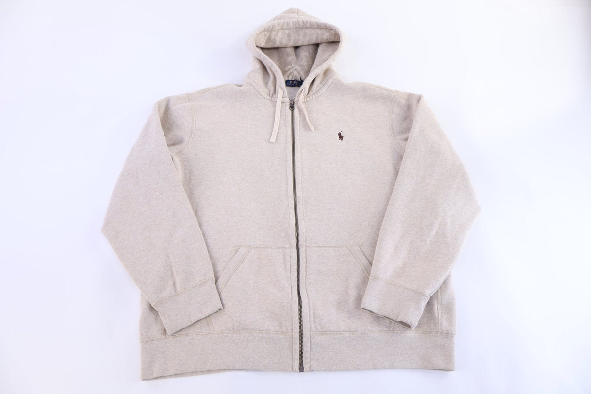 Polo Ralph Lauren Embroidered Logo Tan Full Zip Jacket product image 1