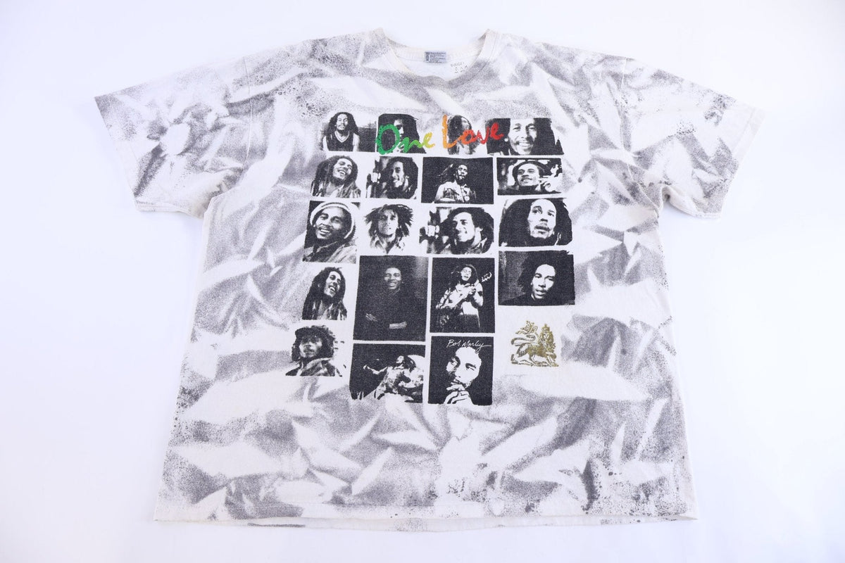 Vintage Bob Marley One Love All Over Graphic T-shirt product image 1