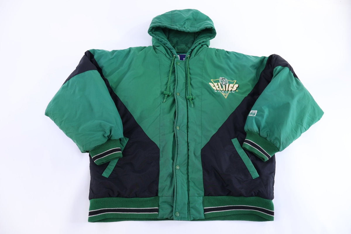 Vintage Boston Celtics Basketball Full Zip Puffer Jacket product image 1