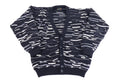Vintage Coogi Australia Black & White Knit Cardigan Sweater