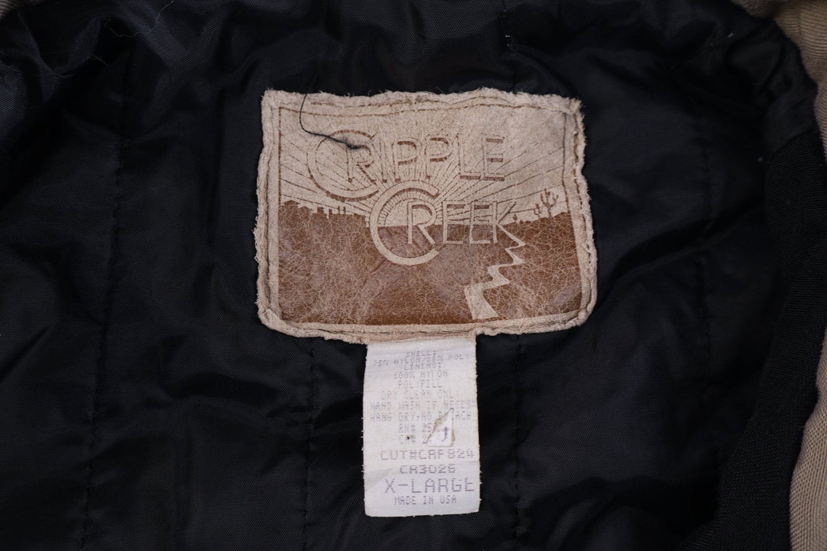 Vintage Cripple Creek Black & Tan Full Zip Jacket product image 3