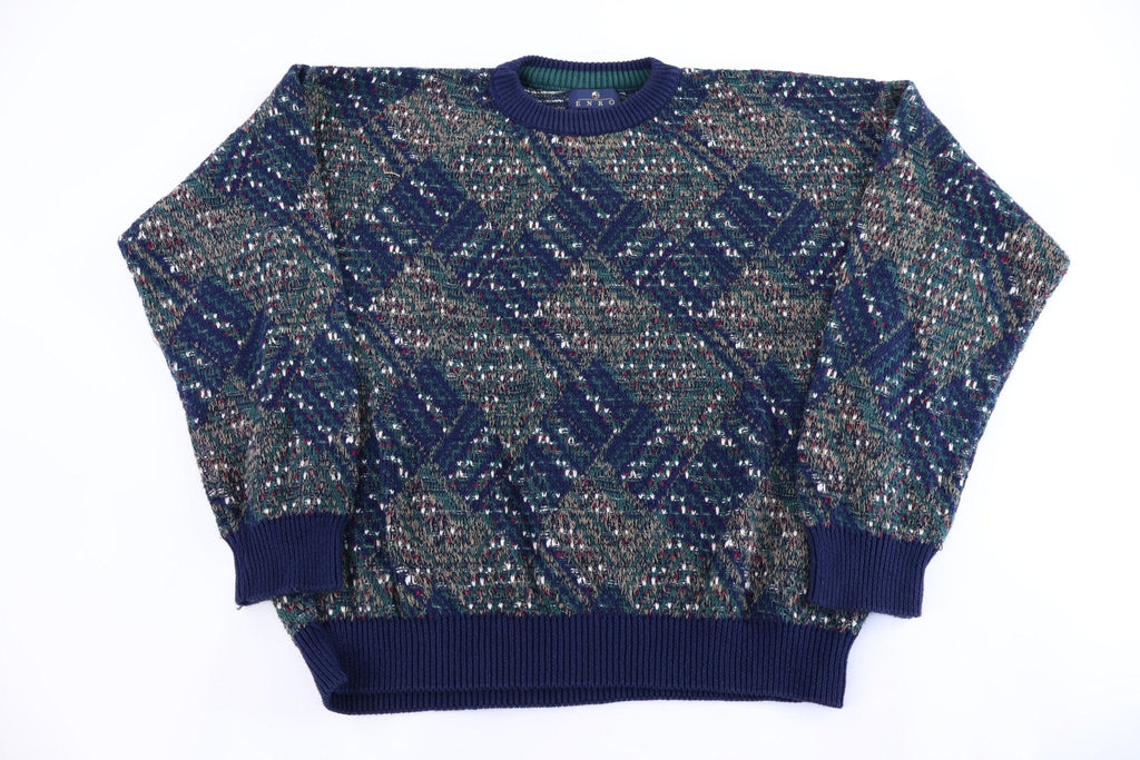Vintage Enro Multipattern Knit Sweater