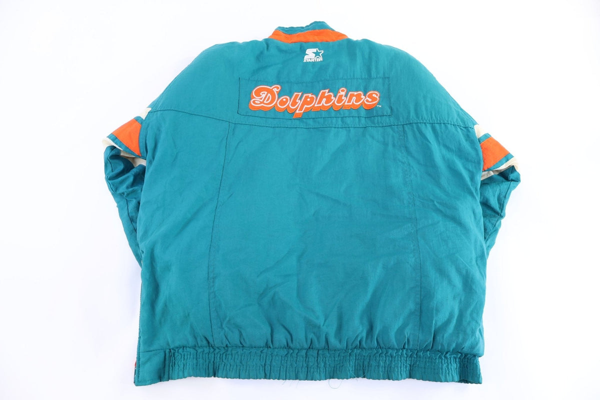 Vintage Miami Dolphins Football Full Zip Puffer Jacket product image 2