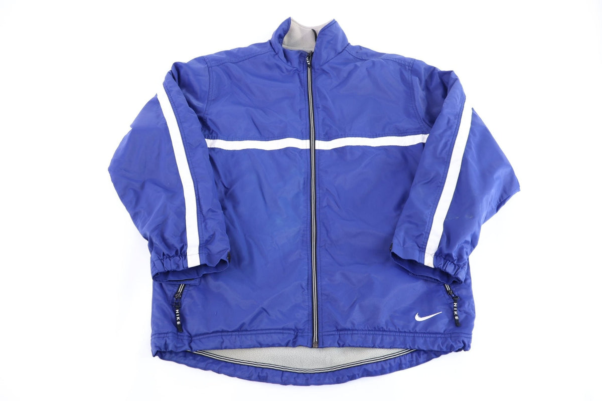 Vintage Nike Embroidered Logo Blue & White Full Zip Jacket product image 1