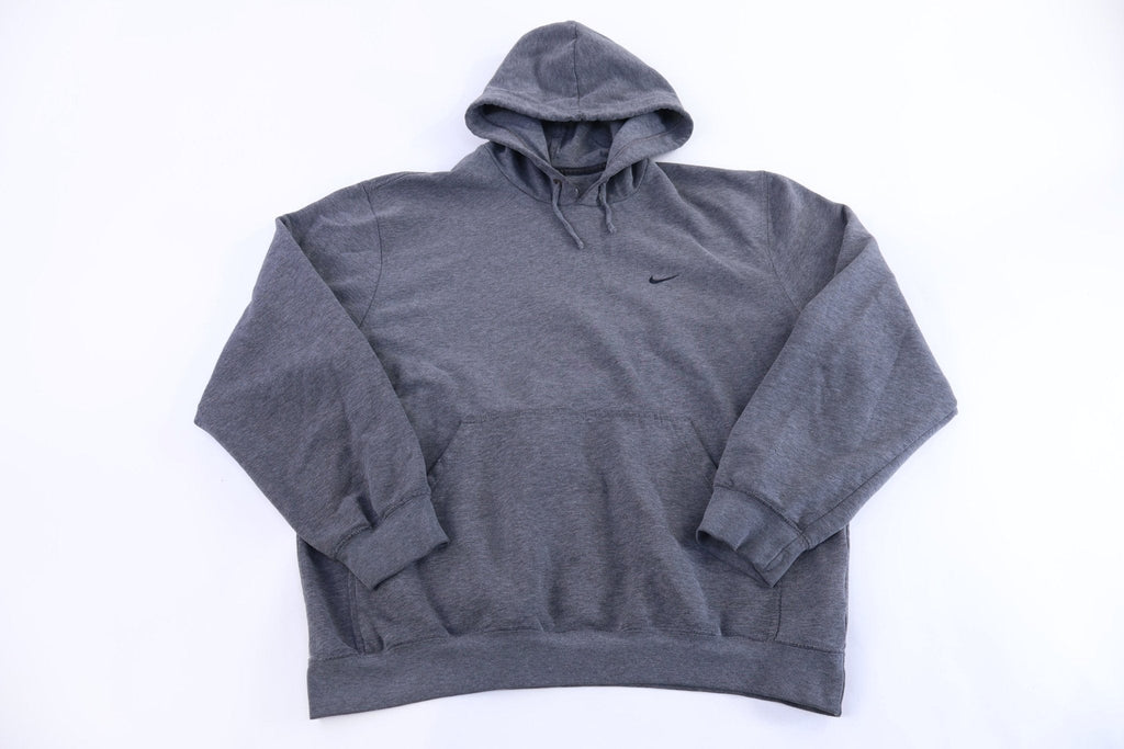 Vintage Nike Embroidered Logo Grey Pullover Hoodie product image 1