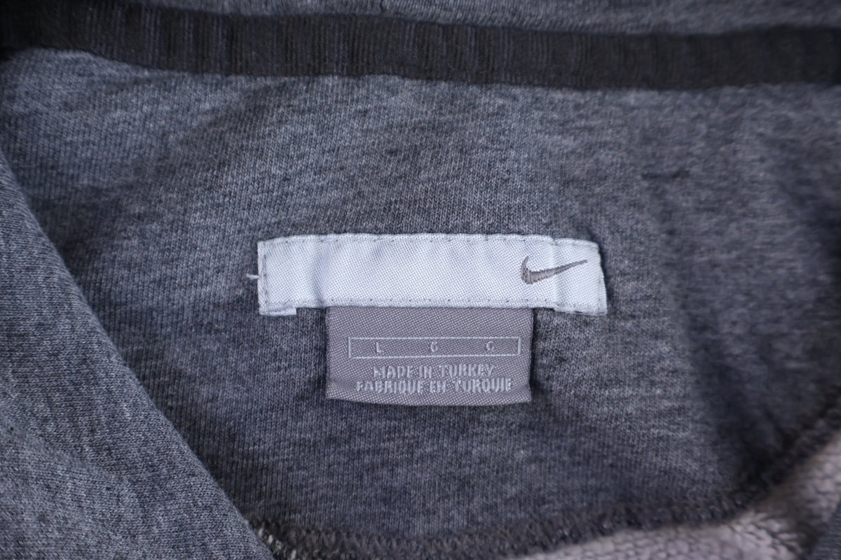 Vintage Nike Embroidered Logo Grey Pullover Hoodie product image 3