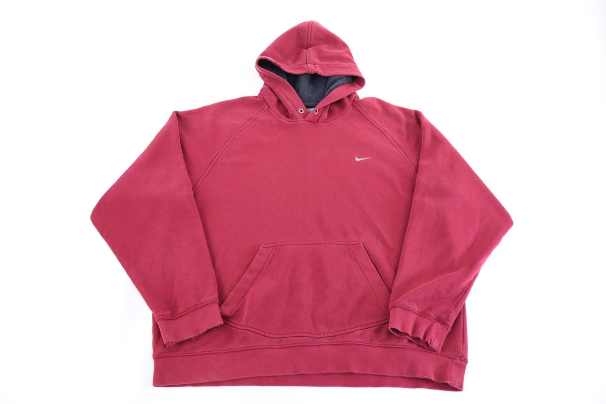 Vintage Nike Embroidered Logo Maroon Pullover Hoodie product image 1