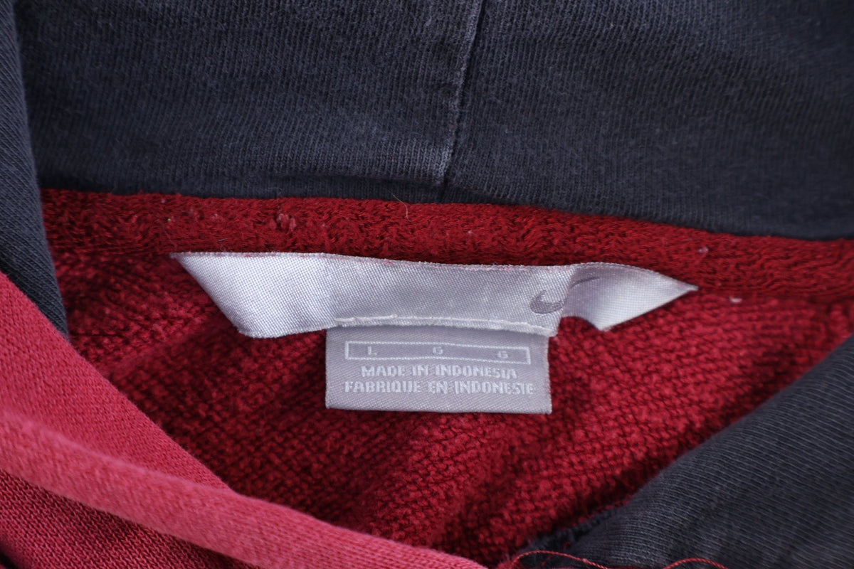 Vintage Nike Embroidered Logo Maroon Pullover Hoodie product image 3