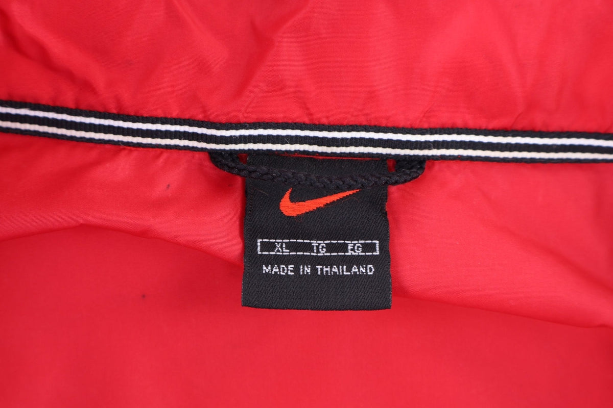 Vintage Nike Embroidered Logo Red Full Zip Windbreaker product image 3