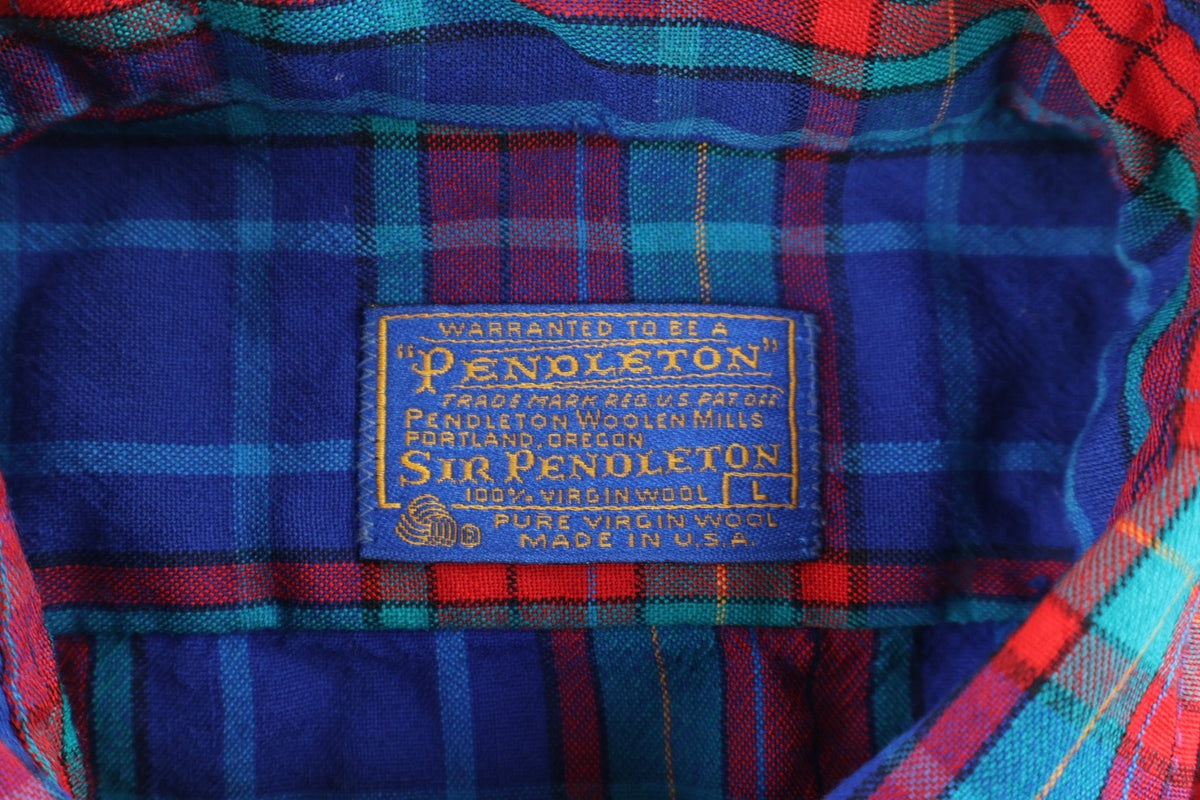 Vintage Pendleton Woolen Mills Multicolored LS Button Down