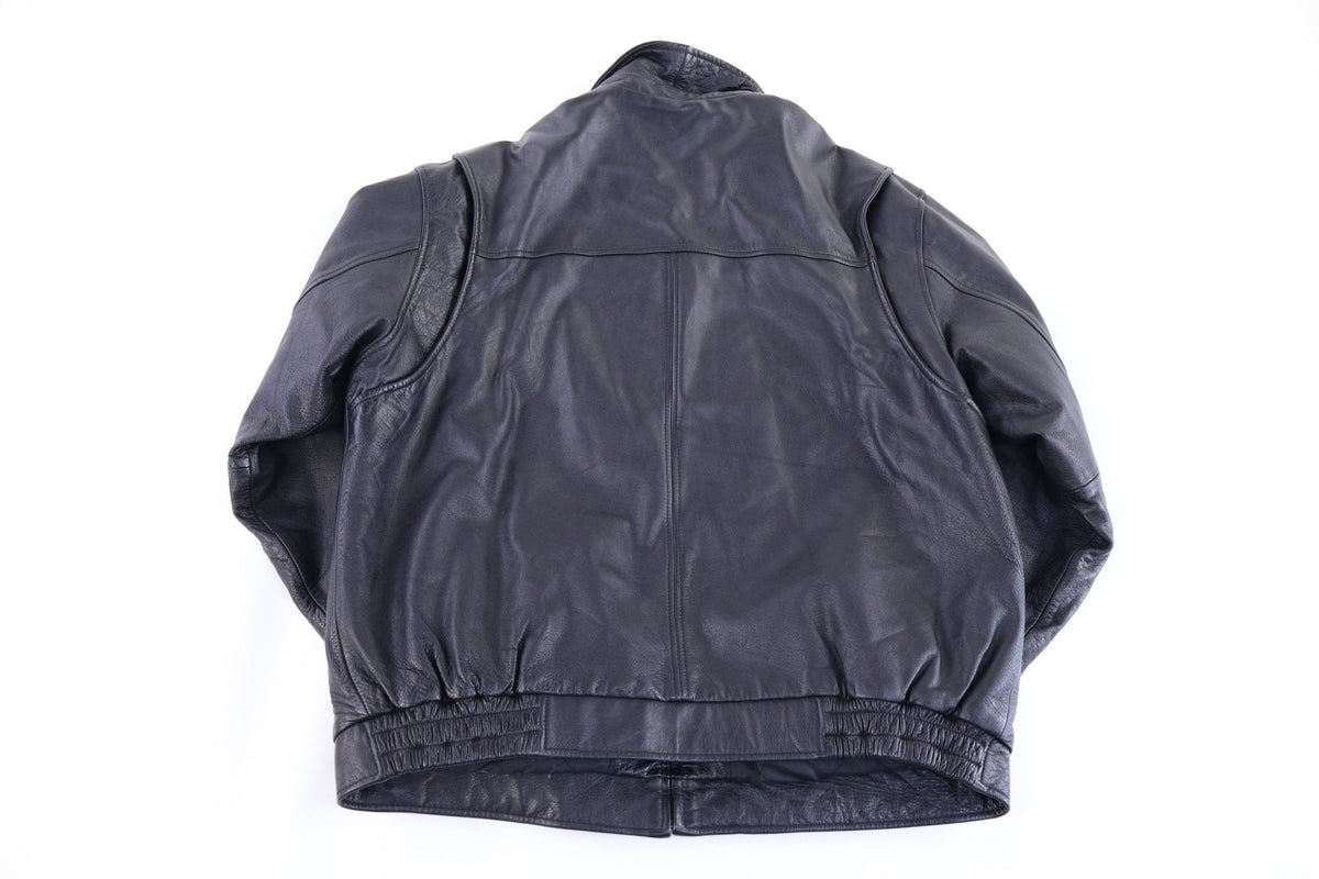 Vintage St. John's Bay Full Zip Black Leather Jacket product image 2