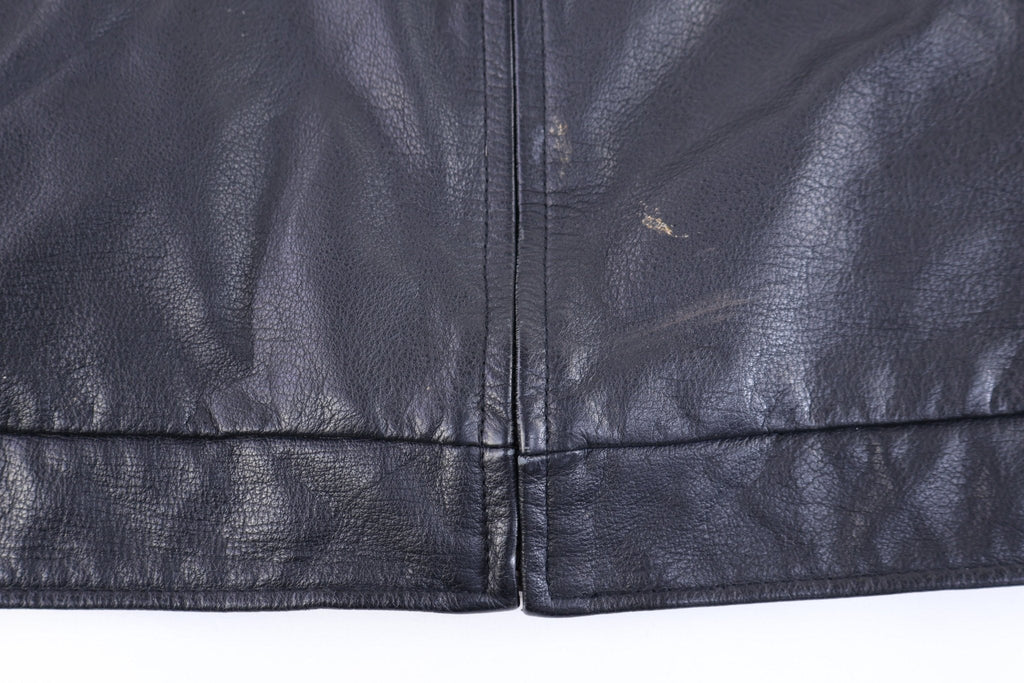 Vintage St. John's Bay Full Zip Black Leather Jacket product image 3