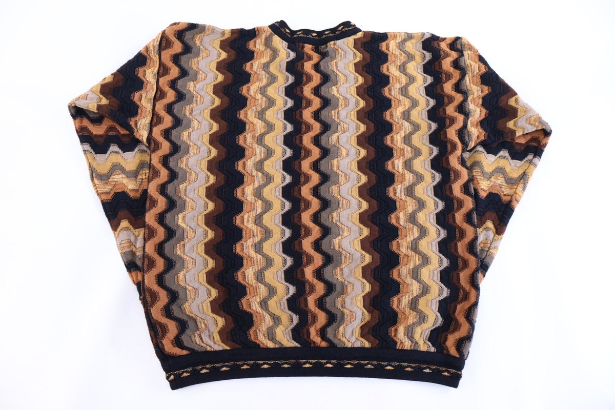 Vintage Tundra Multipattern Knit Sweater