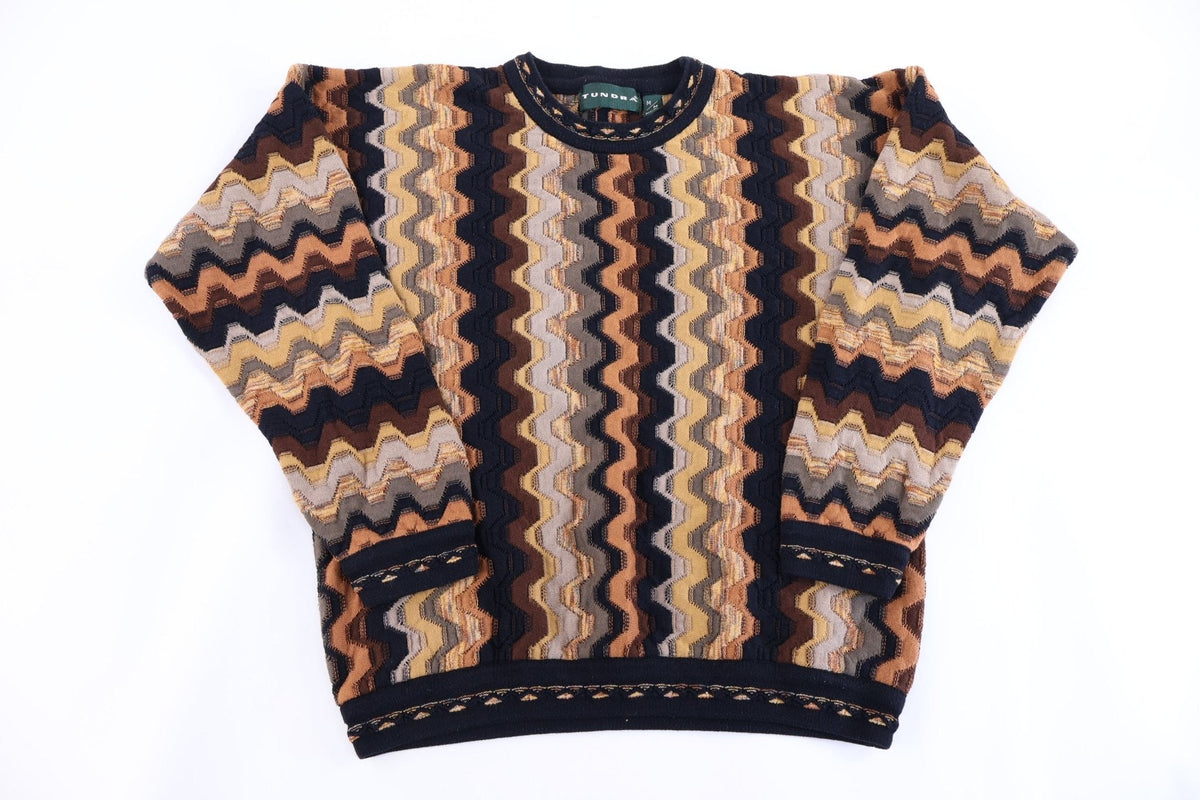 Vintage Tundra Multipattern Knit Sweater