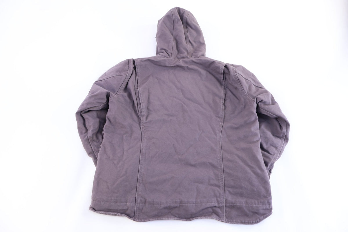 Women's Carhartt Logo Patch Grey Full Zip Jacket product image 2