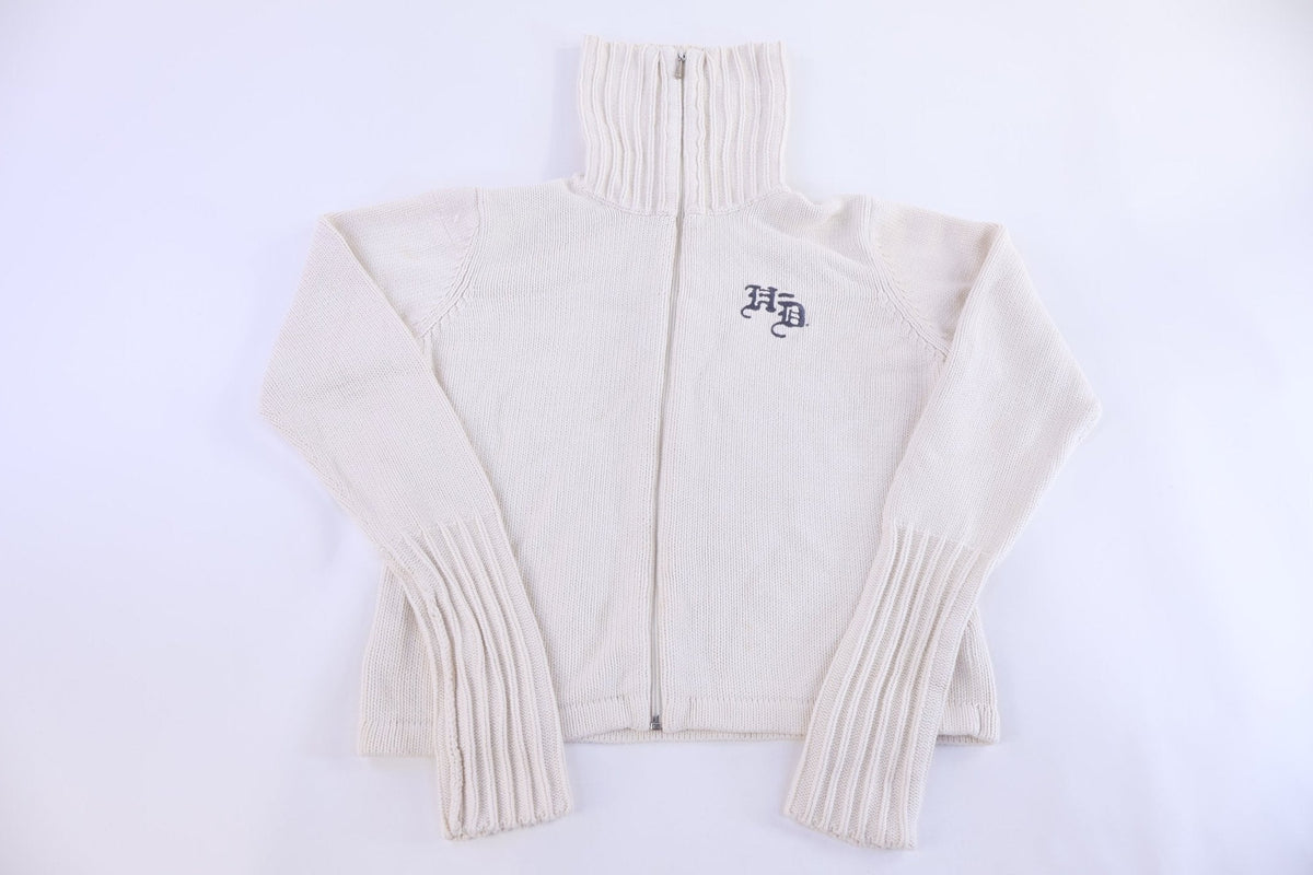 Women's Harley Davidson Motorcycles Full Zip Knit Sweater