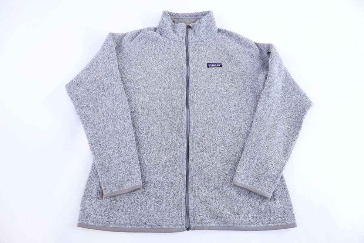 Women's Patagonia Logo Patch Grey Full Zip Jacket product image 1