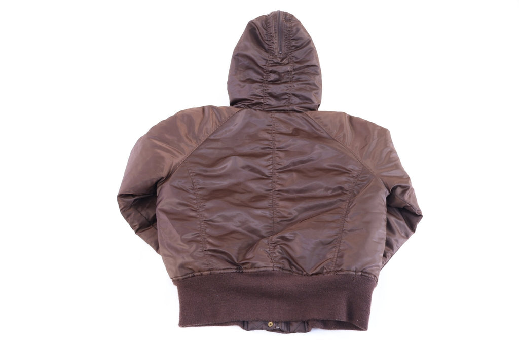 Women's Southpole Brown Full Zip Puffer Jacket product image 2