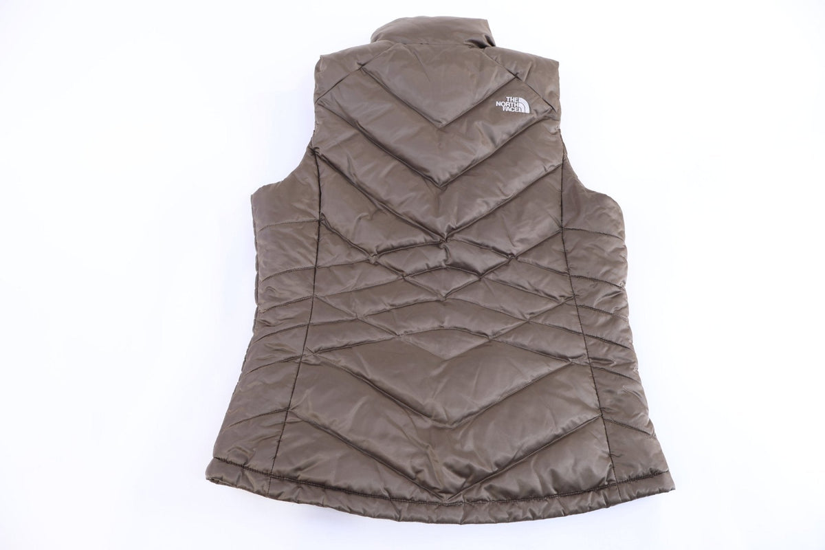 Women's The North Face Embroidered Logo Brown Full Zip Vest