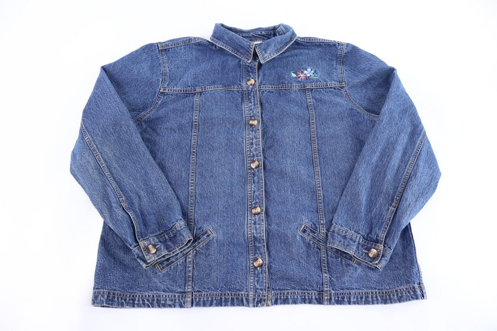 Women's Vintage Disney Embroidered Denim Jacket product image 1