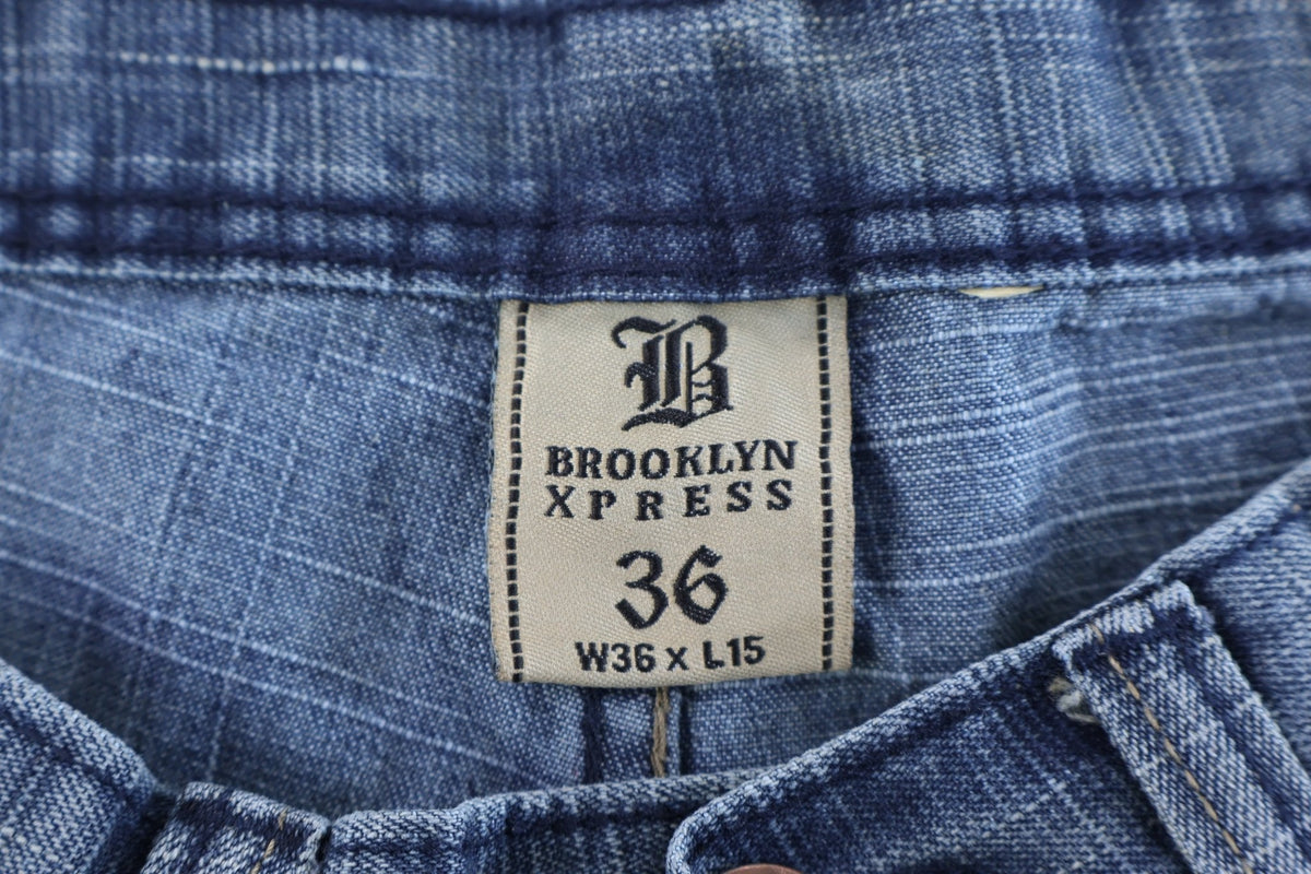 Y2K Brooklyn Xpress Dark Wash Denim Shorts product image 3