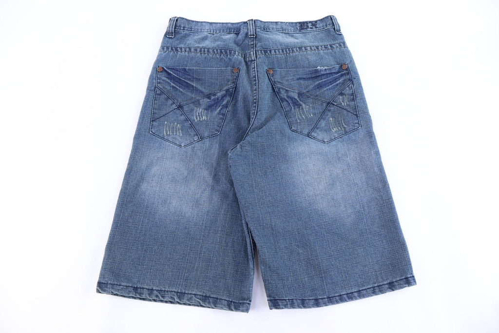 Y2K Brooklyn Xpress Dark Wash Denim Shorts product image 1