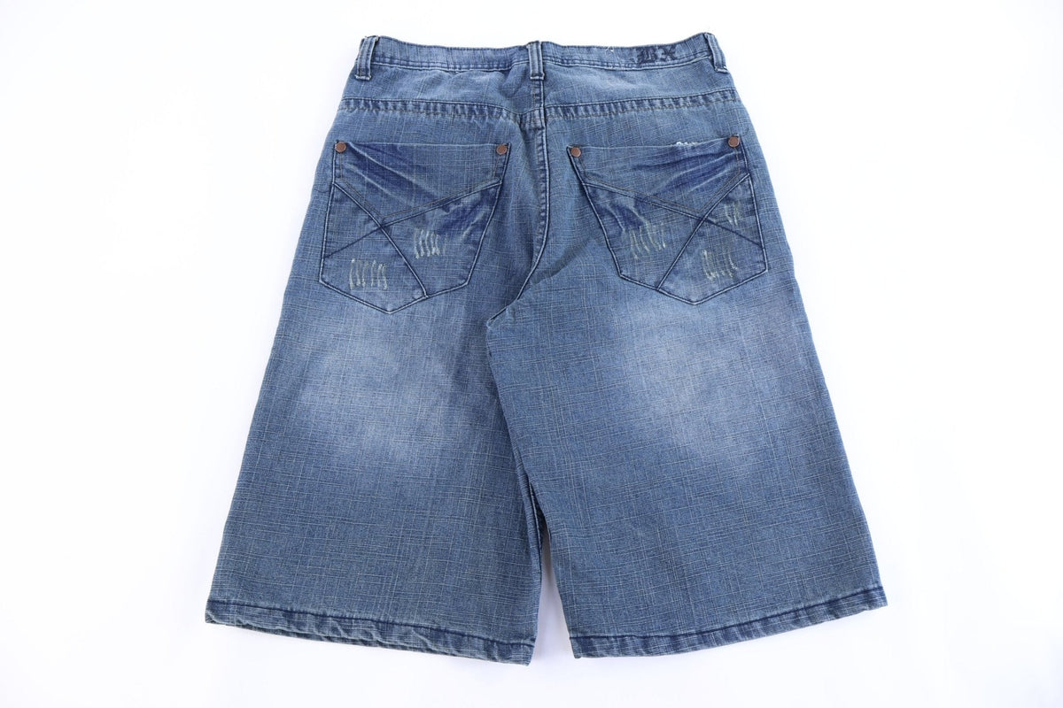 Y2K Brooklyn Xpress Dark Wash Denim Shorts product image 1