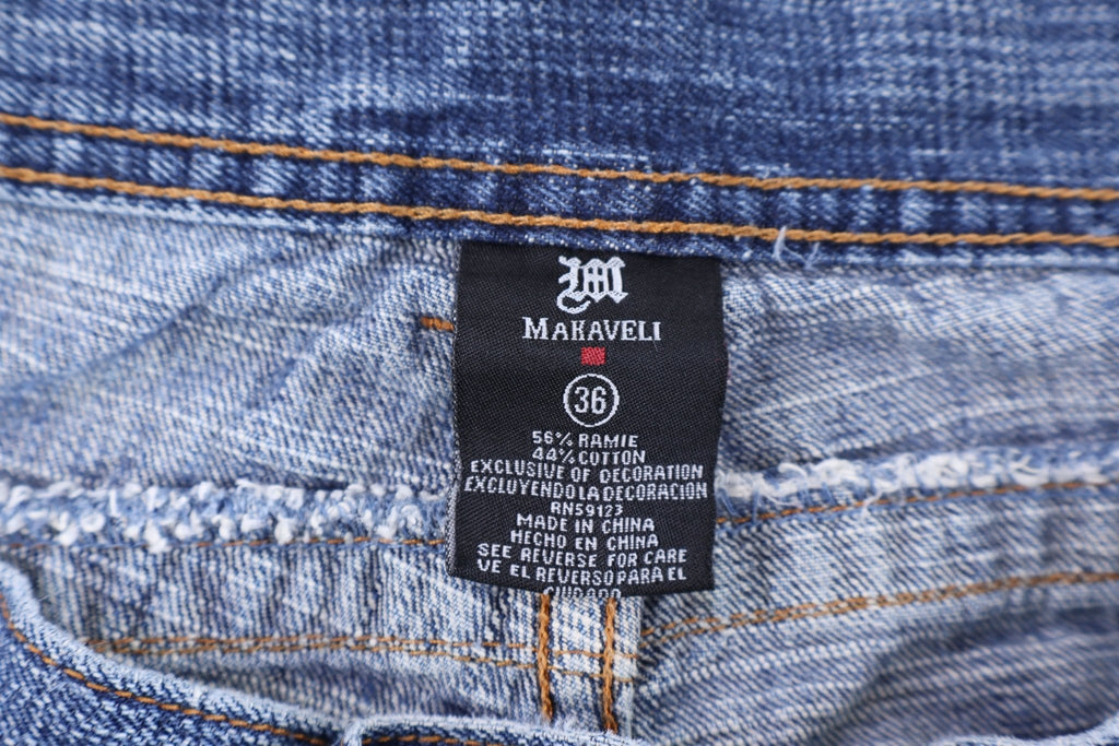 Y2K Makaveli Medium Wash Denim Jeans product image 4