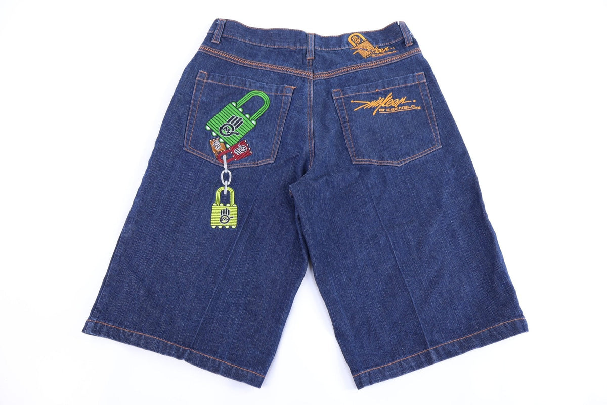 Y2K Miskeen Dark Wash Denim Shorts product image 1