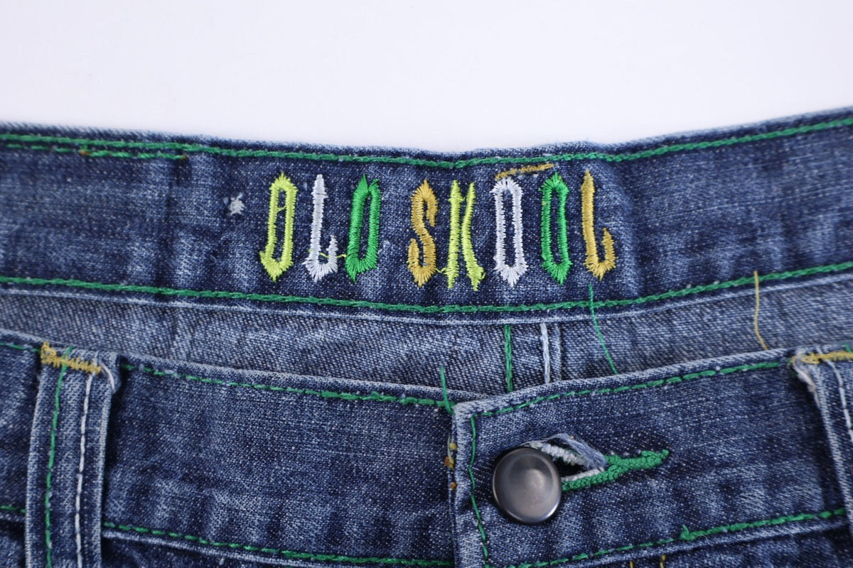 Y2K Old Skool Dark Wash Denim Shorts product image 4